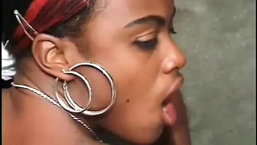 Black guys slops cum all over the ebony chick bodies in big orgy