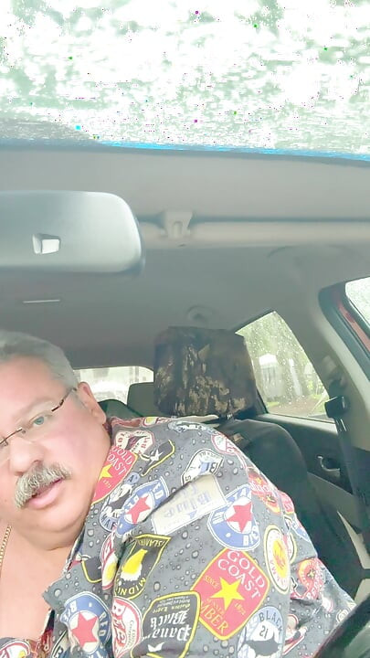 GRANDPA FAT MUSTACHE MAN USES A DILDO IN HIS FAT HAIRY ASS CRACK