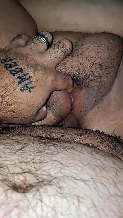 Cumming on wifes pussy