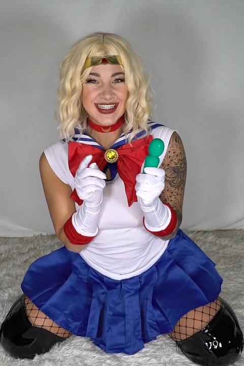 Związany Sailor Moon Kutas dokuczanie Fantasy