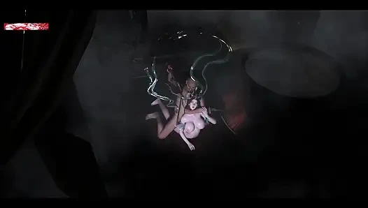 3D движок желаний: богиня девушка развязана - 3D анимация, хентай