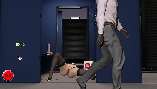 Sapık yapımcı 6: cliair'in soyunma odası dildoya binme orgazmı