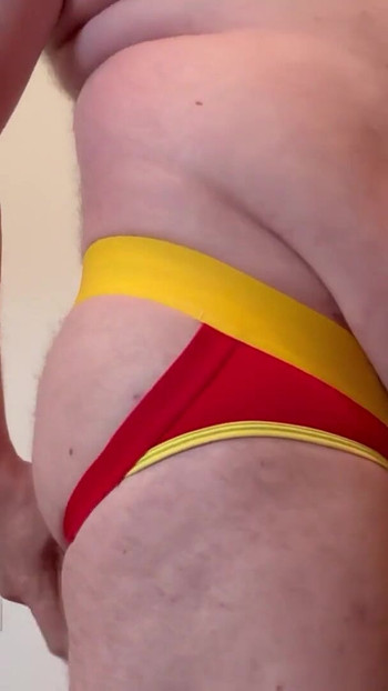 Thrilling moment from "Dildo Makes a Fat Bear Squirt"