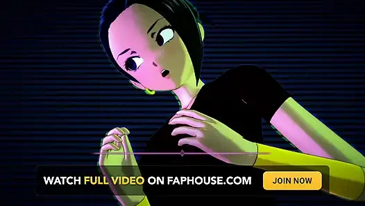 İki süper Saiyan kız ultra içgüdüsel adama karşı