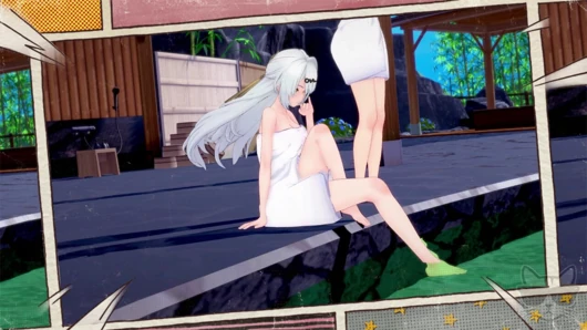 Aether lost in time 1 : Yixuan and Nicole (zenless zone zero) in hot spring !