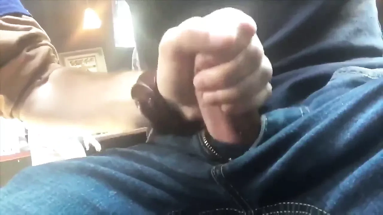 Cruising bar jerking a straight guy