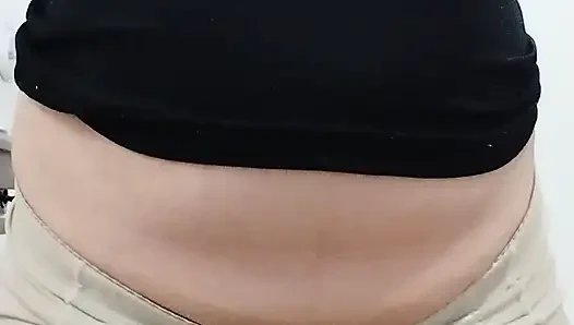 She dances and displays her charms