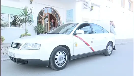 Blonde Babe Seduces Taxi Driver in Steamy Encounter