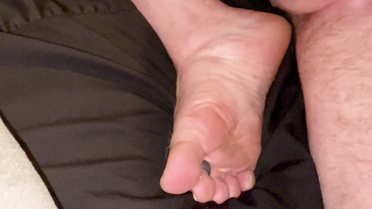 Cock slapping and fucking my own sole