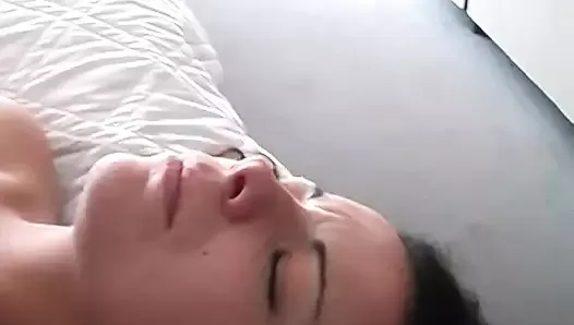 Wild brunette babe from France gets her asshole screwed hard