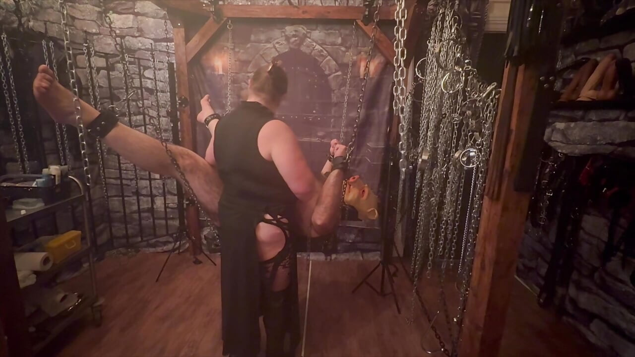 Part 1:- Domina Satana & Satana's Piggy Pegging session.