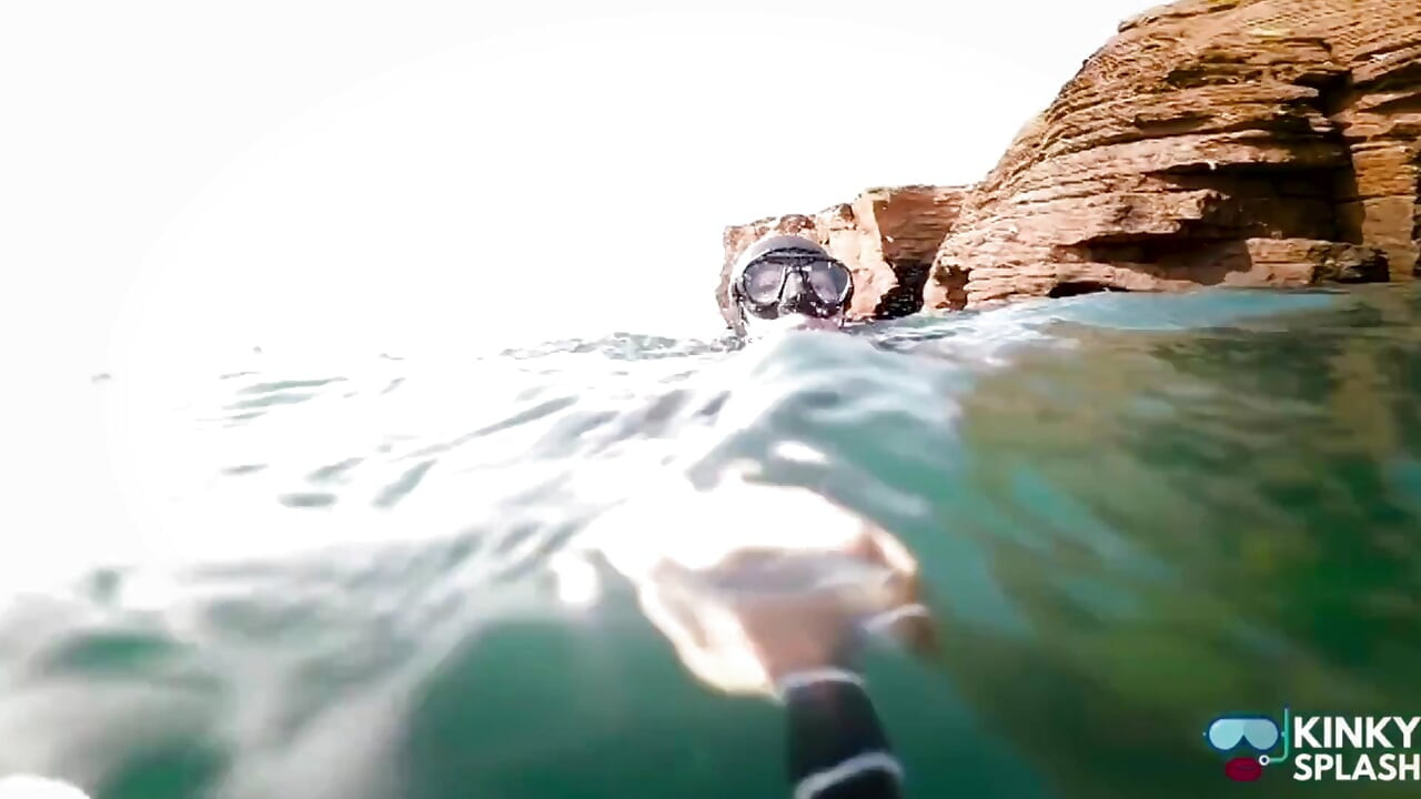 Diving in My Shiny Two-piece Wetsuit