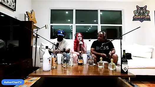 AsherClantv звезды подкаста с участием взрослых Arietta Adams, Ace Bigs и Mrflourish подкаст Asherclantv