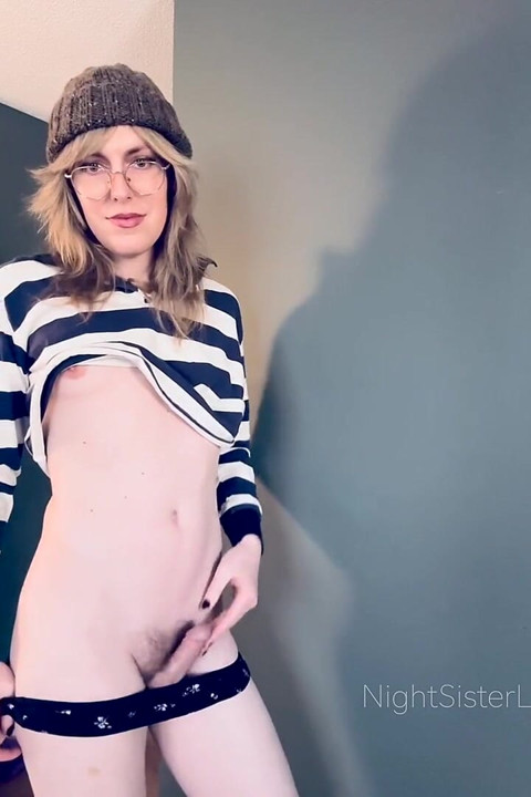 Light Blue Blushing Seductive Femboy Ass