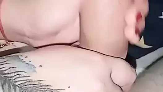My wife destroying my cock with her hands