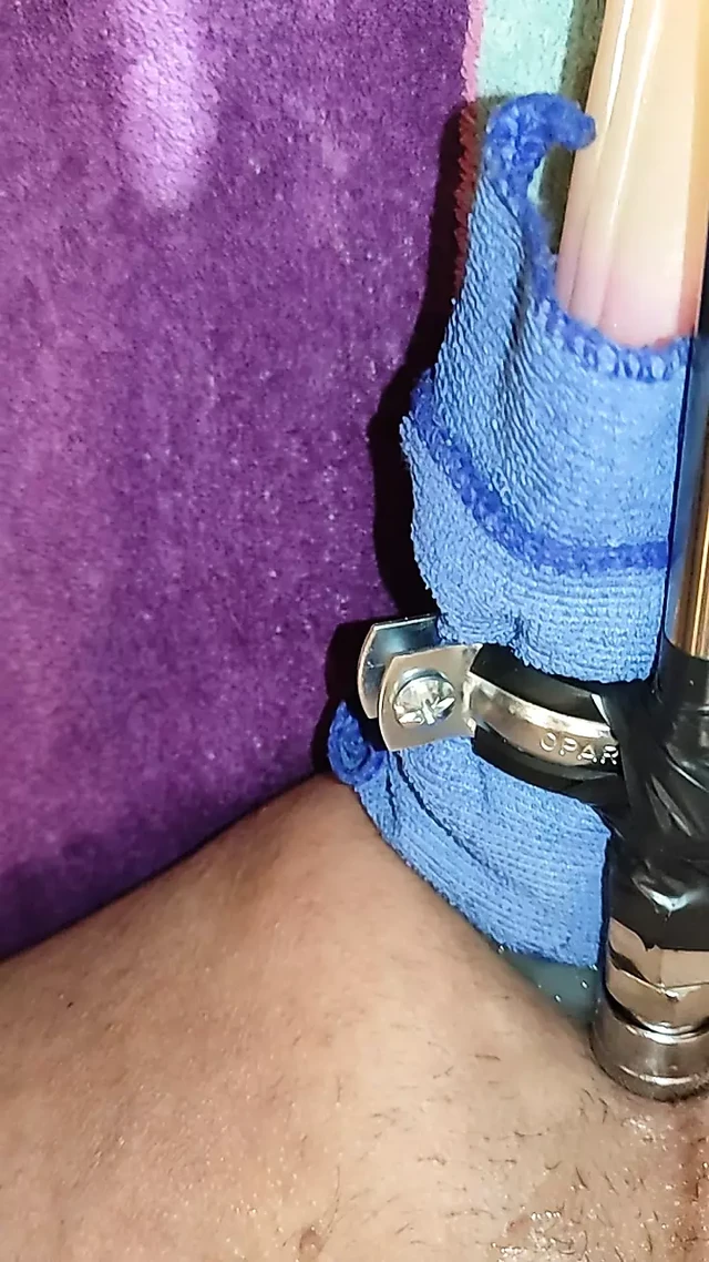 Anal game from dildo