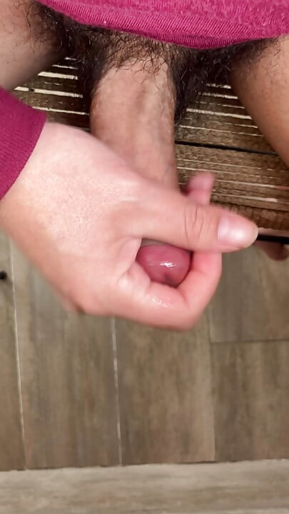 jerking off while working from home