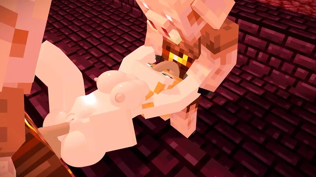 Alex discover the nether, эпизод 1, Minecraft порно мод