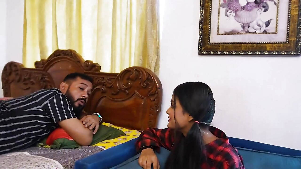 Rohit and Aman Fucked His Step Sister When She Comes Their Room, Hardcore Threesome