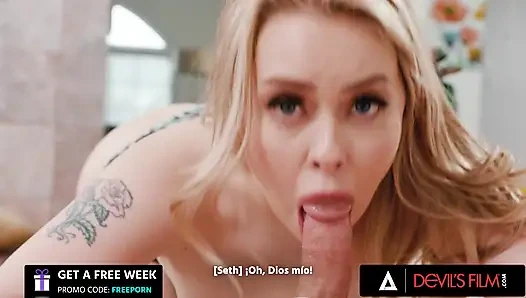 DEVILS FILM - Hot Teen Haley Spades Gets Her Wet Pussy Banged By A Big Cock