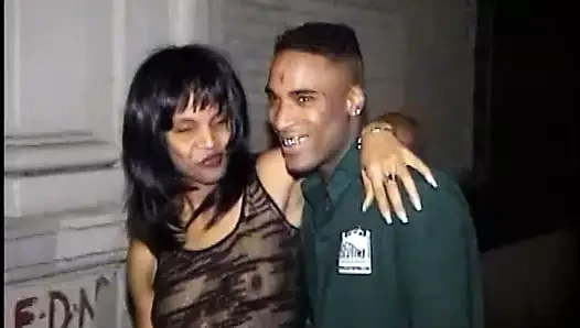 Exotic ebony takes it hard