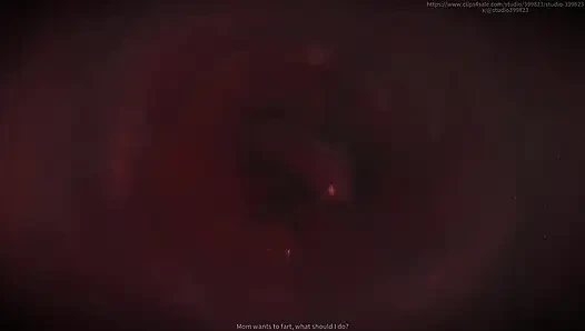 B028 köle küçülmüş ve daha sonra Asya tanrıçasının göğüsleriyle oynuyor. Yüze oturma, osurma, dil yalama, ayak yalama