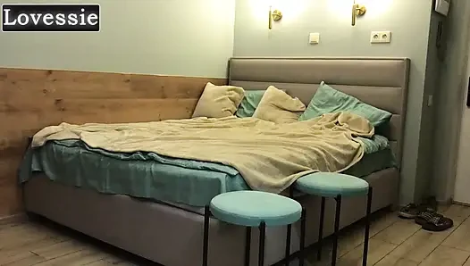 An obedient, hot MILF with a big butt serves her master and becomes a piece of human furniture - Lovessie
