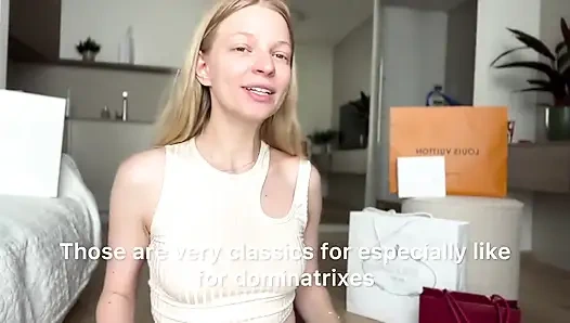 Findom luxus-shopping-haul 12k $ schwerer drain