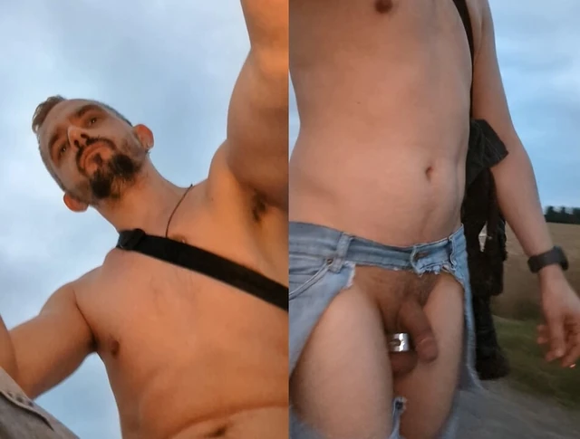 Naked on the street early in the morning!