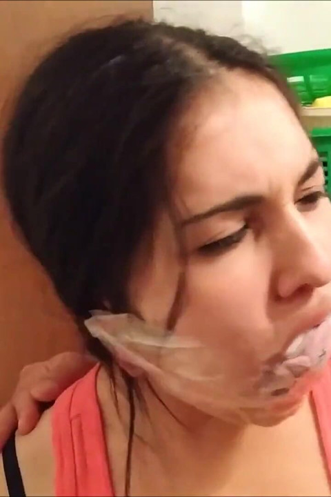 Mouth Stuffed Girl: Step-Daughter's Mouth Sock Packed To The MAX!
