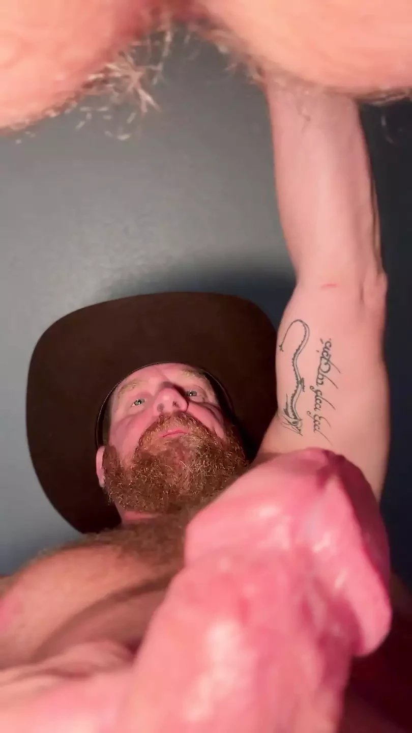 Dad helps to push the married man’s load deeper into Sonns hole.