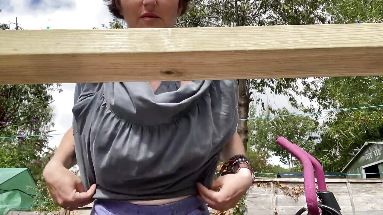 Naked Woodworking in My Shared Access, Very Overlooked Garden That 5 Sets of Neighbours Can See Into!