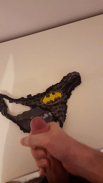 Dirty panties batman full of cum