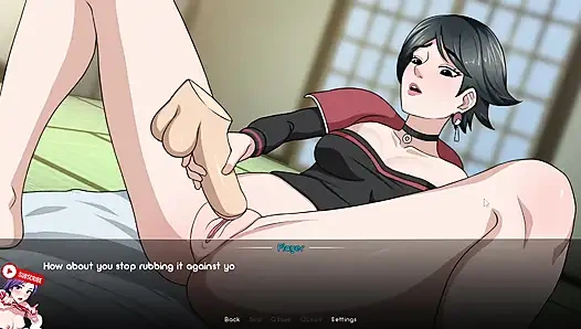 SARADA UCHIHA fucked in public in Konoha. The most powerful woman in Naruto