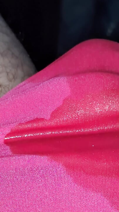 Bright pink panty pee