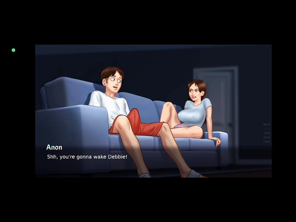 Jenny Caught Masturbating on Sofa - Night Scene Compilation