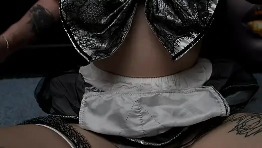 the maid plays with bbc dildos. blowjobfuckingpov4k