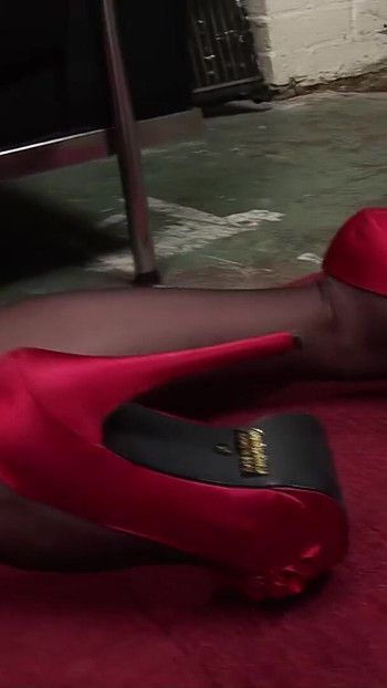 Must-see moment from "Saggy Tits GILF Granny and MILF Seduce Worker to FFM Threesome Fuck at Car Garage"