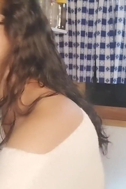 Stepmom Gets Fucked in the Kitchen by Stepdaughter's Boyfriend