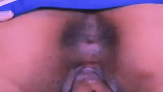 She goes to the gym and gets very hot and rides the cock all the way to the bottom
