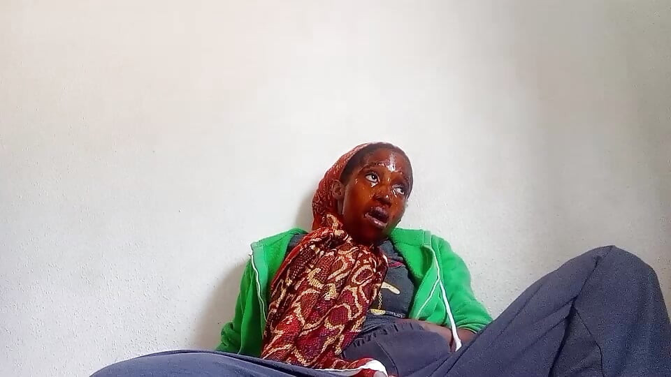 Solo wild woman masturbate while she is locked in her room