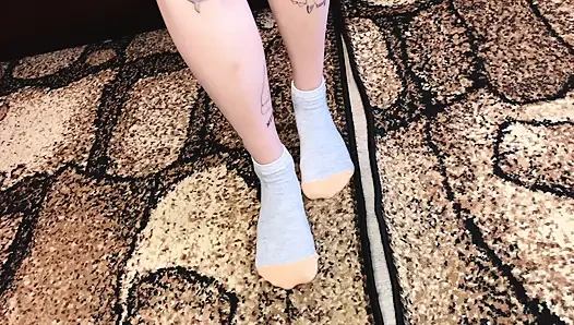 Foot Fetish Sneakers Sock and Bare Feet/sfw