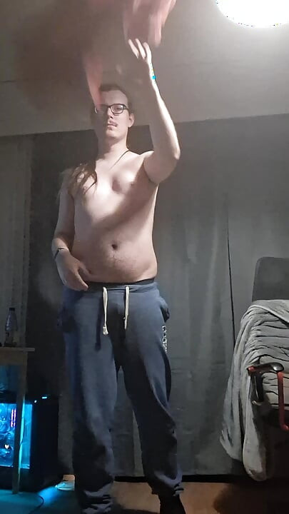 Student boy undressed and jerks off