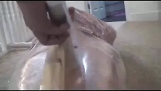 Cling Flimed up Then Got Orgasm By Wand