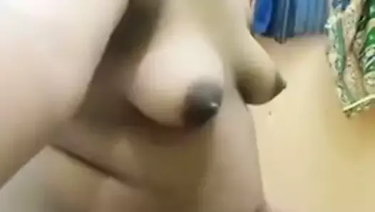 Indian wife self recorded her bath