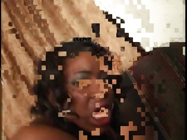 Black stud banging sexy black babe after getting his dick sucked