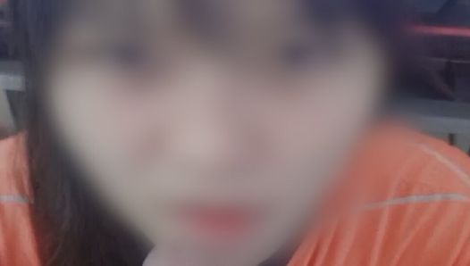 Thai Teen Girlfriend Sucking Dick when Parent at Home POV