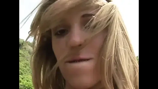 Black and White Threesome for a White Slut (full Porn Movie)