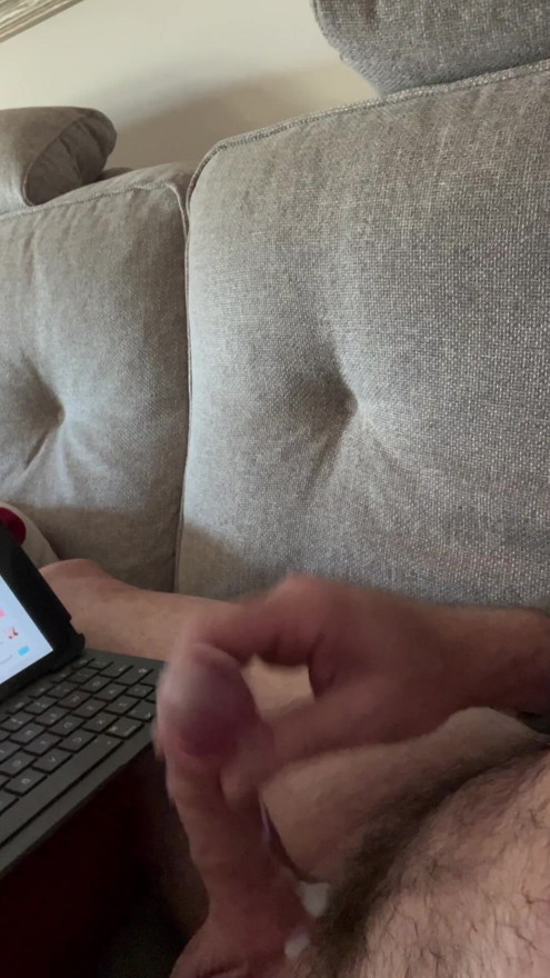 Cumshot on the couch for my xhamster’s friends.