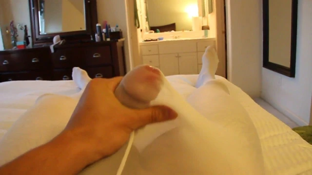White pantyhose cum